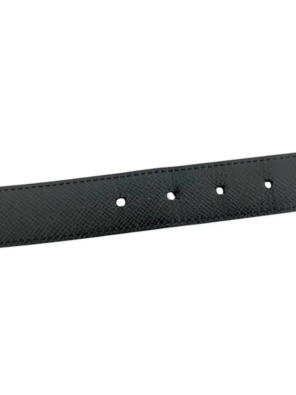 Louis Vuitton Belt Ceinture Seattle Black Gray Damier Graphite Waist 99 30